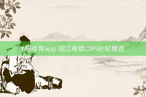 M6体育app 阳江电镀CBN砂轮推选
