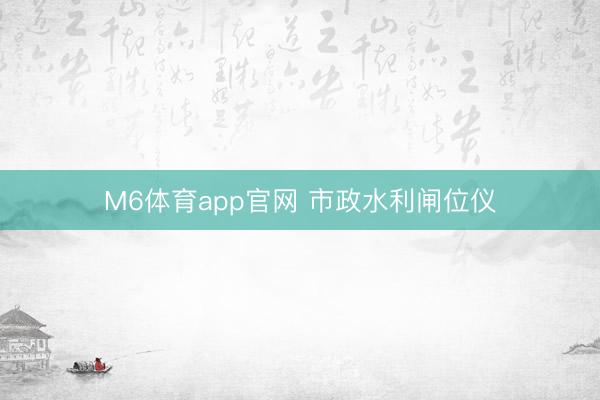 M6体育app官网 市政水利闸位仪
