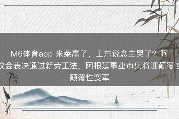 M6体育app 米莱赢了，工东说念主哭了？阿根廷议会表决通过新劳工法，阿根廷事业市集将迎颠覆性变革